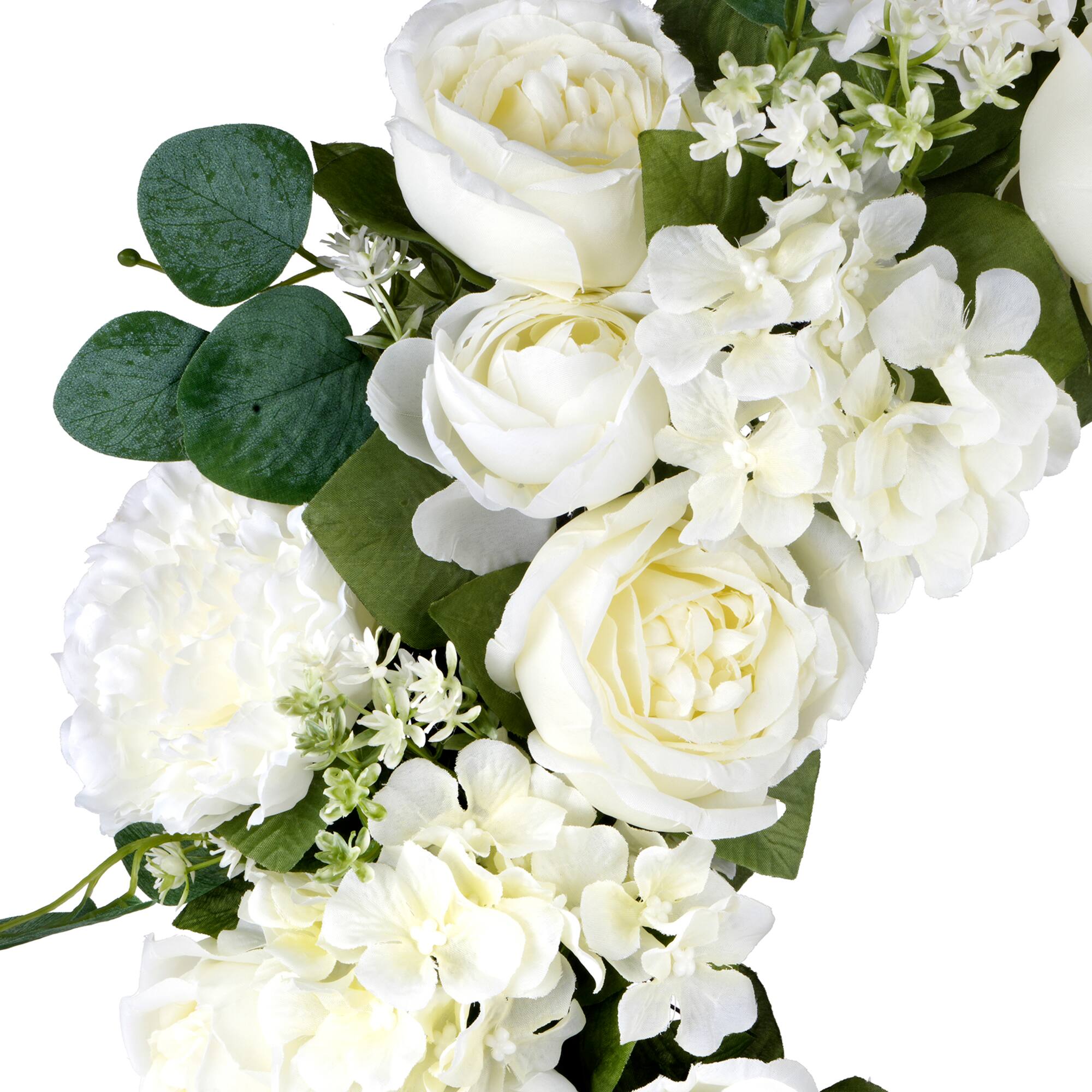 22" Cream Peony & Hydrangea Mix Wreath by Ashland®